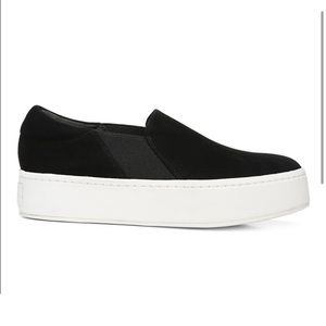 Vince Warren Slip-On Platform Suede Sneakers